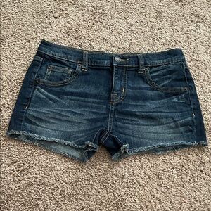 Mossimo Denim Boyfriend Faded‎ Blue Jean Shorts